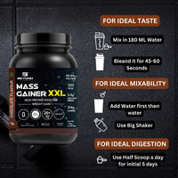 Beyond Fitness Mass Gainer XXL with Digezyme, Complex Carbs and Protein 1kg (2.2lbs)