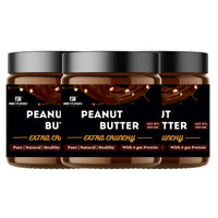 Beyond Fitness Dark Choclate Extra Crunchy High Protein Peanut Butter - 300gm with 19gm Whey protein (Pack of 3)(900 GM)