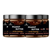 Beyond Fitness Dark Choclate Extra Crunchy High Protein Peanut Butter - 300gm with 19gm Whey protein (Pack of 4)(1.2 kg)