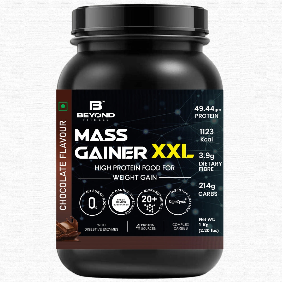 Beyond Fitness MASS Power Combo (Mass Gainer 1kg + BCAA Isotonic energy drink 500gm)